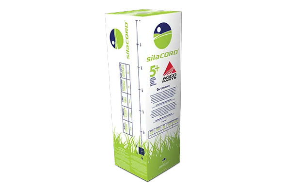 Cordex Silacord Bale Wrap with AGCO branding – high-quality silage film for round bale preservation and long-term storage.