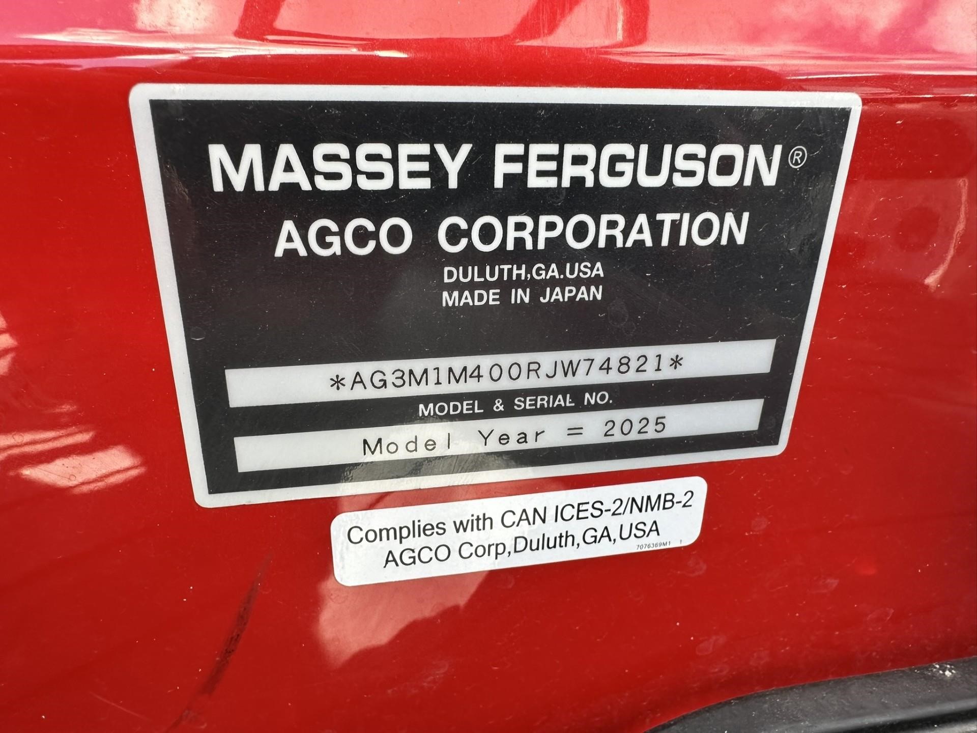 2025 Massey Ferguson 1M.40